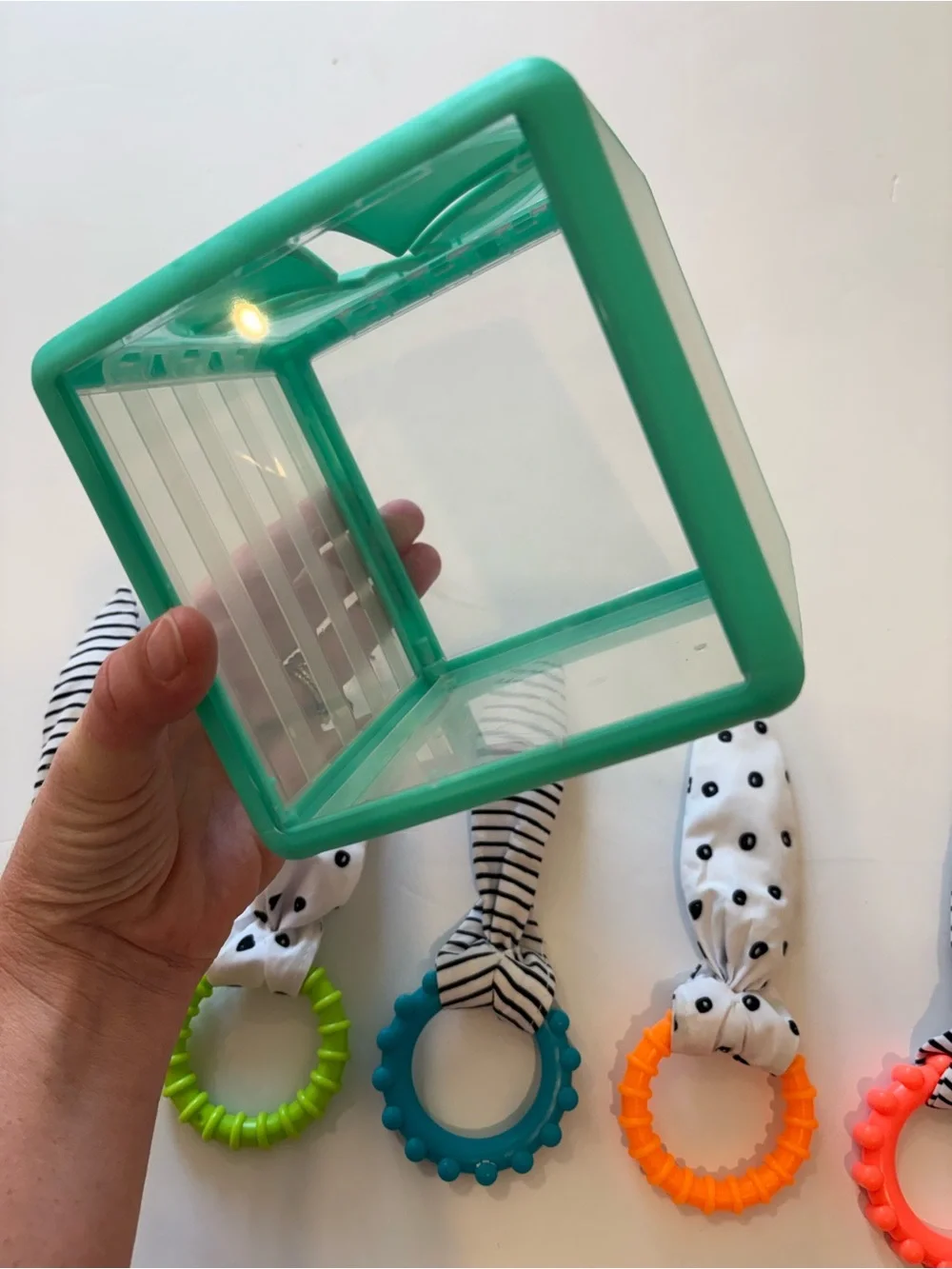 SASSY rainbow ring drop toy baby toy